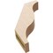 Ekena Millwork 3-inch W x 12-inch D x 16-inch H Funston Rough Cedar Woodgrain TimberThane Knee Brace, Primed BRCUR03X12X16FSTRCPR - alternate 4